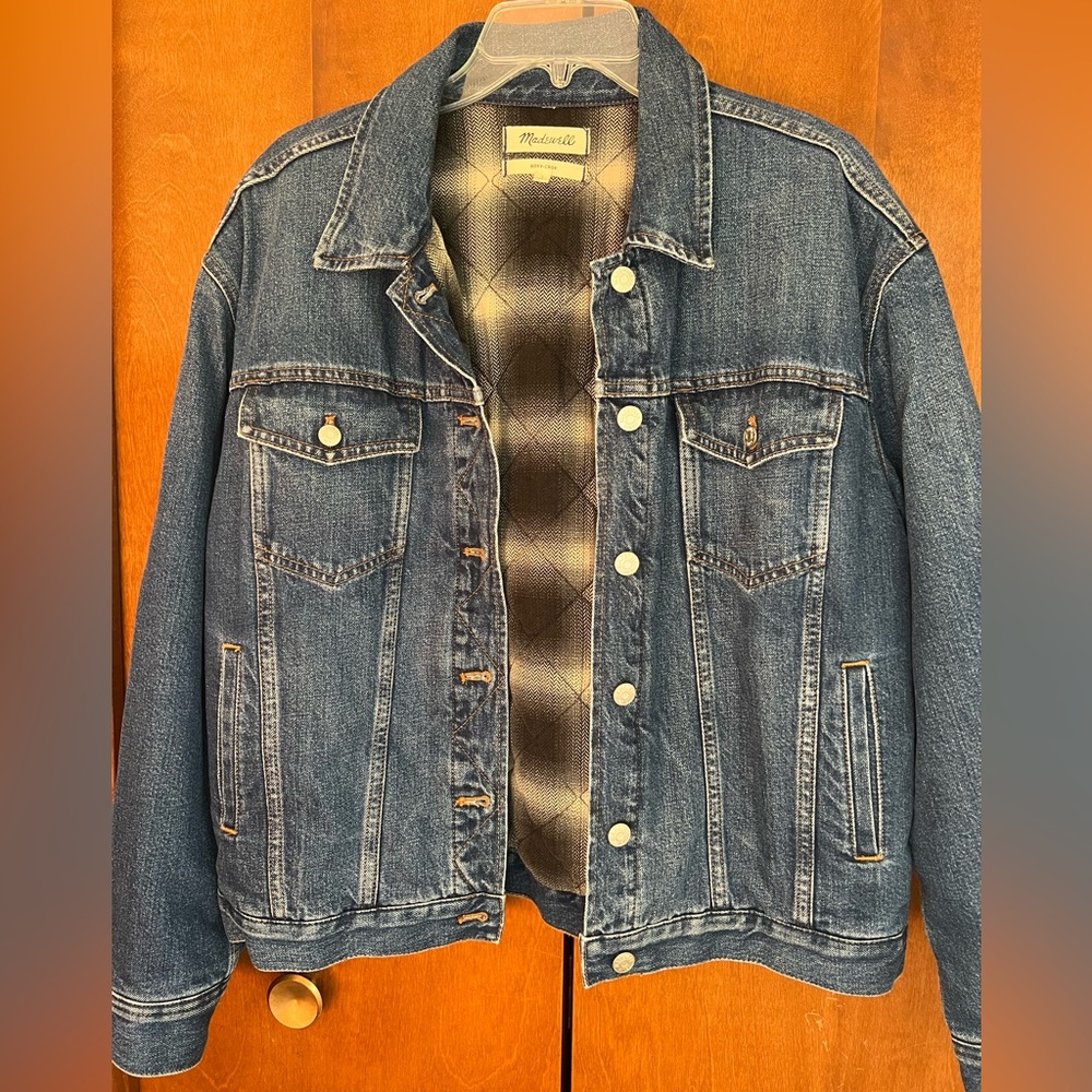 Madewell quilted lined jean jacket
